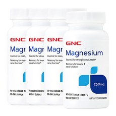 gnc마그네슘마그네슘 지앤씨 마그네슘 250mg 90정 x4 4개