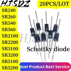 SR3100 SB3100 MBR3100 SR5100 SR5200 SR2100 SR2200 SR3200 SR560 SB560 SR240 SR260 SR540 DO-15 27 SR31, SR2200 2A200V 20PCS - srd1685