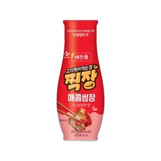 해찬들 찍장 매콤쌈장 튜브형, 300g, 2개