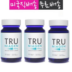 TRU NIAGEN (Nicotinamide Riboside) 니코틴아미드 고급 NAD+ 부스터 |비타민 Vitamin B3 300mg 30cap 3개월분(하루 1정), 3개
