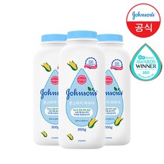 존슨즈 콘스타치 파우더, 200g, 3개