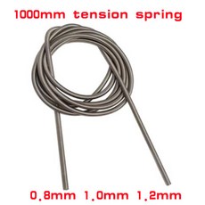 스테인레스 스틸 긴 장력 스프링 연장 와이어 직경 1 개 0 8mm 1mm 2mm 길이 1000mm, 0.8x5x1000mm, 1개