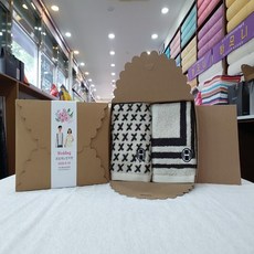 송월타올 주방수건 2장 선물 세트 답례품 스퀘어34 엑스34 돌 결혼 조문 장례 49재, 상세페이지 참조, 엑스34 2장 세트