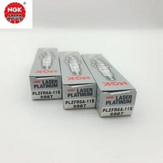 NGK PLZFR6A-11S 5987 듀얼 플래티넘 점화 플러그 BMW 호환 323i 325i 330i 523i 525i 530i 630i X5 Z4 2.5L 3.0L N52 용, [03] 3PCS, 1개