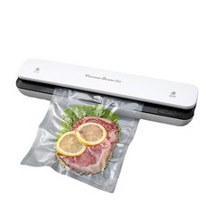 AI-Ilmae 가정용 스마트 진공포장기 초강력 음식물 진공 밀봉기 + 17*25 밀봉팩 100p, 흰색