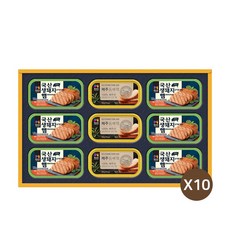 목우촌 국산 생돼지 햄+제주 돔베팸 맛있게 더 담은 3호 LG선물세트, 10개