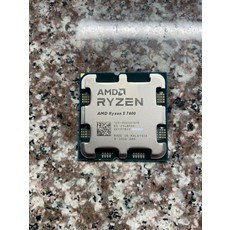 AMD 라이젠 5 7600 프로세서5.1GHz 6코어 소켓 AM5 105201 - amdryzen55600