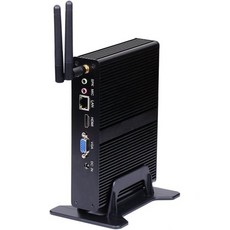 HUNSN 팬리스 미니 PC 데스크톱 컴퓨터 HTPC 나노 코디 박스 J1800 N2910 N2920 N2930 윈도우 11 / 리눅스 우분투 BM11 VGA HD, 베어본, RAM, 스토리지 없음 미국직구, Celeron J1900/N3510/N3520