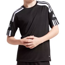 아디다스 아동 티셔츠 기능성 라운드 반팔티 가벼운 스포츠 삼선 베이직 무지 티 검정