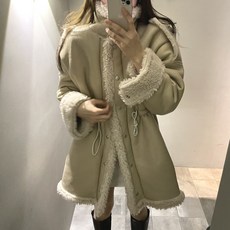 양모리버시블하프코트