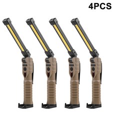 캠핑등 보름달 랜턴 접이식 COB LED 작업 휴대용 7 기어 검사 충전식 자석 자동차 개, 9.4PCS Khaki