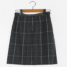 TB무배 (교복아울렛) 그레이 블랙 체크 치마 (신곡중) 교복 // 고등학교교복 교복쇼핑몰, 1개, 기본값, 25+본상품