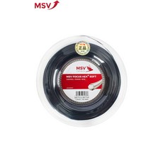 MSV 테니스스트링 포커스헥스 소프트16L 1.25 (BK) 200m (6각)