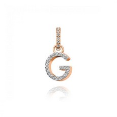 Swarovski 5437614 REMIX COLLECTION 알파벳 G 로즈골드 플래팅 참