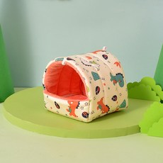 튼튼 햄스터 하우스 케이지 설치류용 귀여운 케이지 흰 족제비 해먹 대형 기니돼지 해먹 바구니 토끼 침대 용품, A, S