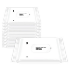 생활공작소 비데 물티슈 휴대형, 10매입, 10개