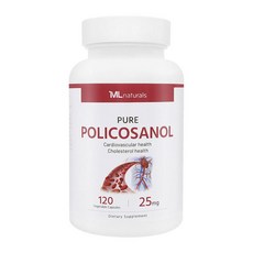 마이라이프내추럴스 퓨어 폴리코사놀 25mg 베지터블 캡슐, 120정, 1개