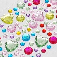 더이안 보석스티커 큐빅스티커 /트윙클 비즈접착스티커 다꾸스티커, 트윙클 하트