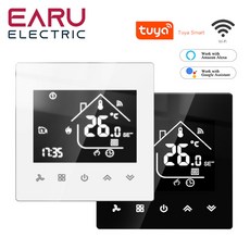X5 TUYA 앱 와이파이 스마트 온도 바닥 TRV 물 가스 원격 알렉사 구글 홈, [03] WIFI-X5HGC, [02] White