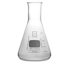 삼각 튜브-1000ml 눈금이있는 좁은 목 DURAN 튜브로 제작 된 테두리 전체 포장, 단일옵션