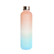 캠핑컵 휴대용 스포츠 물병 과일 레몬 주스 야외 여행 캠핑 플라스틱 컵 1L, 08 Gradient-4