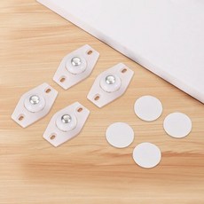 접착 캐스터 회전 바퀴 가구 쓰레기통용 도르래, 1개, 2.White-4pcs