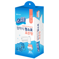 스카트 점착식 청소포 표준형 30매x10개, 1세트