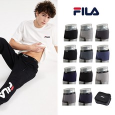 [런칭] FILA 휠라 남성속옷 NEW 블랙에디션 드로즈11종+트래블백1종