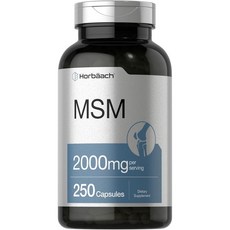 Horbaach 호바흐 엠에스엠 MSM 2000mg 250캡슐 유황 추출물, 1개