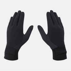 데상트 장갑 JQS SO323RGL91-BLK 러닝 손목 트임 (스마트터치) / BLK 899689, 블랙계열 M
