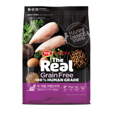 하림펫푸드 더리얼 그레인프리 크런치 시니어 고양이 사료, 닭, 1.6kg, 9개