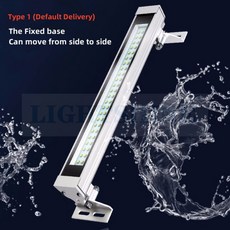 LED CNC 장비 조명 방수 방폭 금속 쉘 알루미늄 합금 선반 고정 거리 조절 램프 IP 66 24VD, 110v 230VAC, 18W 545mm, 1개