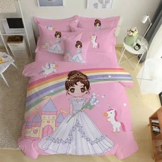 여자아이공주극세사이불