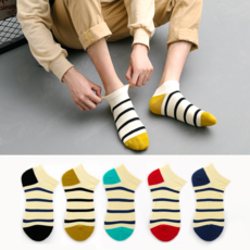 스트라이프양말발목