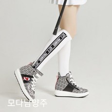 파사디 (모다남양주) 골프 여성 전판프린트 고주파 포인트 하이탑 키높이 골프화 신발 PPAAE9S03M
