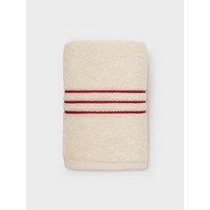 TWB Premium Stripe Face Towel 타월봄 프리미엄 스트라이프 페이스 타월 - Natural Red