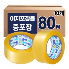 우림 박스테이프 80M 중포장 OPP 택배 포장 투명테이프 10개, 투명