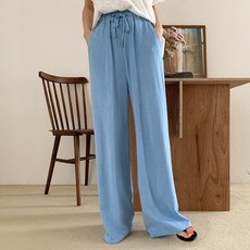 [리엘라]르카브 린넨 베이직 밴딩 팬츠 데일리룩 캐주얼룩 꾸안꾸 마실룩 이지룩 여름바지 린넨팬츠 린넨밴딩팬츠 편한바지