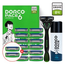[도루코] 페이스6 면도기획세트2호(면도기+면도날13입+쉐이빙폼), 없음, 상세설명 참조