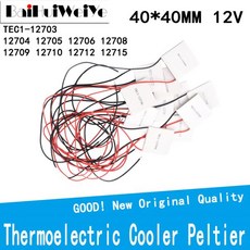 TEC112703 12704 열전 냉각기 펠티에 40x40mm 12V 요소 모듈, 05 TEC112708