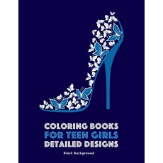 Coloring Books for Teen Girls: Detailed Designs: Black Background: Complex Designs For Older Girls &... Paperback, Art Therapy Coloring, English, 9781641260374