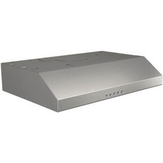 브롱-누톤 BCSQ130SS 3단 글레이셔 언더 캐비닛 레인지 후드 LED 조명 ADA 지원 1.5손 375 맥스 블로어 CFM 30인치 스테인리스 스틸, Hood