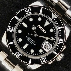 40mm Custom Sub Mod With Seiko NH35 Black New automatic dive style watch 569488