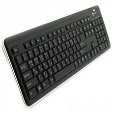 유선 키보드 KR-6170 X-Slim USB (블랙) 키스킨 포함