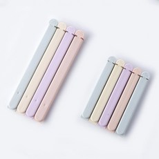 과자 봉지 밀봉할 때 클립 집게 9P 혼합 세트, 혼합 색상, 1세트