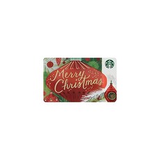 스타벅스 카드 메리 크리스마스 Starbucks 2017 Holiday 홀리데이 Merry Christmas, 1개, 1개입