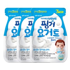 아이배냇 핑거 요거트, 플레인, 20g, 3개