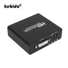 Kebidu HD 1080P HDMI to DVI 오디오 분배기 HDMI to DVI + SPDIF 오디오 스테레오 Spliter Converter with HDCP 비디오 분, 단일, 1개, EU Plug