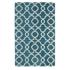 러그 혁명 컬렉션 Rev03-91 청록색 손 Tufted 96 x 13 깔개 (Teal 96" x 13), Teal, 96" x 13, Teal, 96" x 13