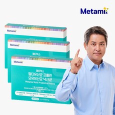 메타믹스 멀티유산균 프롤린 모유유산균 낙산균 30포 3개 3개월분, 60g x 3개, 60g